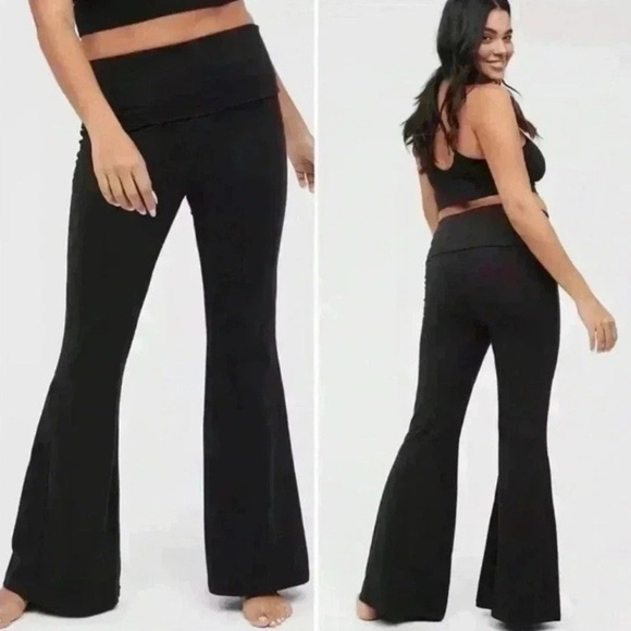 aerie Pants - Aerie OFFline OG Fold over Super high Rise Leggings Sz M LONG NWT